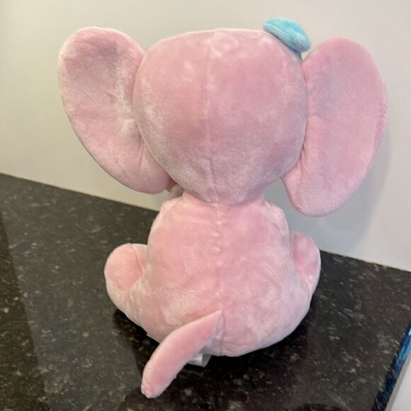 Twinkle Toes Pink Plush Elephant Stuffed Animal 10 Inch- Hazel - Picture 4 of 11